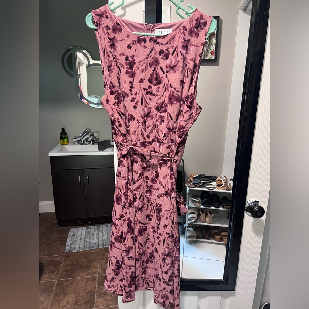 Burgundy XXL Sleeveless Dress